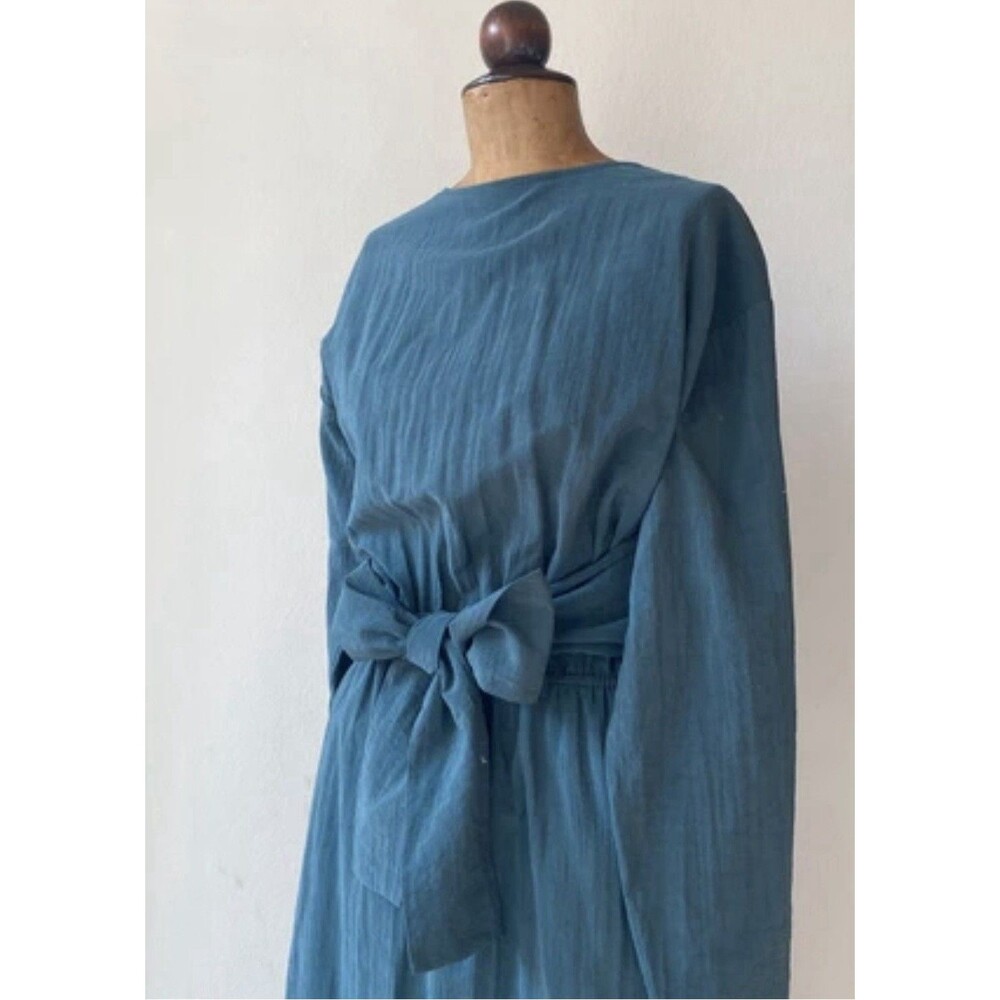 Le 17 Septembre Teal Maxi Dress, Wrap Top, Size Small, NWT, MSRP $427